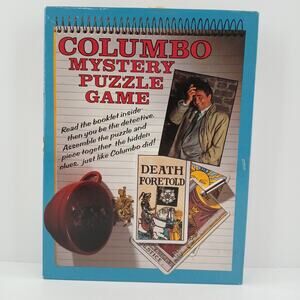 Columbo Mystery Puzzle Game Vintage 1990 Detective Jigsaw Complete Boxed Set